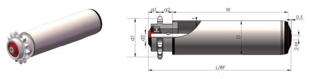 Chain drive series rollers 1151